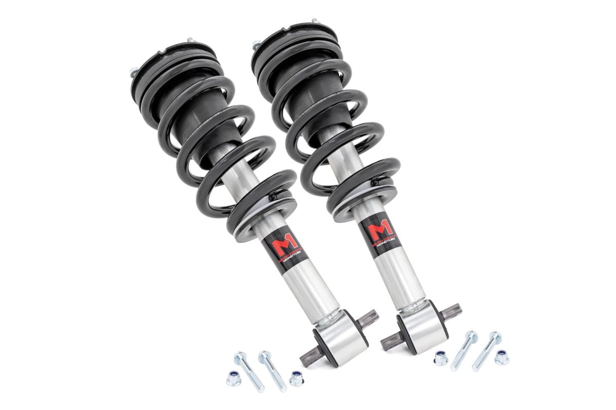 GMC Yukon XL Leveling Struts - Front - Rough Country - M1 Monotube - '21-'24